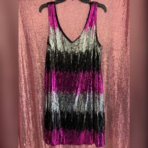 Sequin multicolor dress